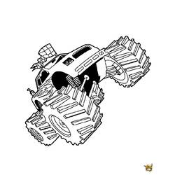 Раскраска: Монстр грузовик (транспорт) #141401 - Бесплатные раскраски для печати