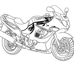 Раскраска: мотоцикл (транспорт) #136249 - Раскраски для печати