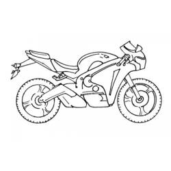 Раскраска: мотоцикл (транспорт) #136251 - Раскраски для печати