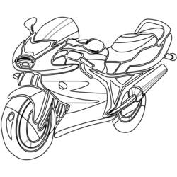 Раскраска: мотоцикл (транспорт) #136252 - Раскраски для печати