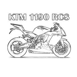 Раскраска: мотоцикл (транспорт) #136257 - Раскраски для печати