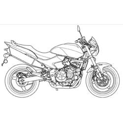 Раскраска: мотоцикл (транспорт) #136261 - Раскраски для печати