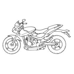 Раскраска: мотоцикл (транспорт) #136265 - Раскраски для печати
