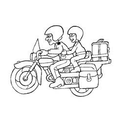 Раскраска: мотоцикл (транспорт) #136267 - Раскраски для печати