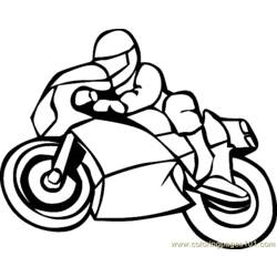 Раскраска: мотоцикл (транспорт) #136276 - Раскраски для печати