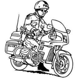 Раскраска: мотоцикл (транспорт) #136291 - Раскраски для печати