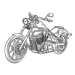 Раскраска: мотоцикл (транспорт) #136296 - Бесплатные раскраски для печати