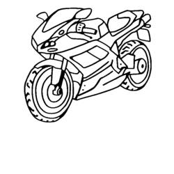Раскраска: мотоцикл (транспорт) #136305 - Бесплатные раскраски для печати