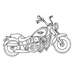 Раскраска: мотоцикл (транспорт) #136320 - Бесплатные раскраски для печати