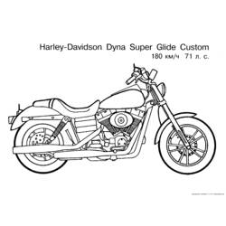 Раскраска: мотоцикл (транспорт) #136325 - Раскраски для печати