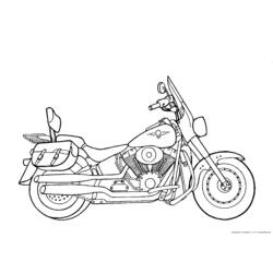 Раскраска: мотоцикл (транспорт) #136329 - Раскраски для печати