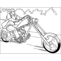 Раскраска: мотоцикл (транспорт) #136345 - Бесплатные раскраски для печати