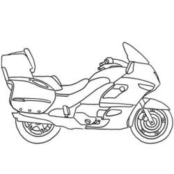 Раскраска: мотоцикл (транспорт) #136357 - Раскраски для печати