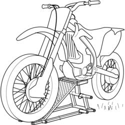 Раскраска: мотоцикл (транспорт) #136359 - Бесплатные раскраски для печати