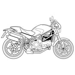 Раскраска: мотоцикл (транспорт) #136372 - Бесплатные раскраски для печати