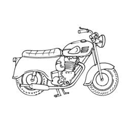 Раскраска: мотоцикл (транспорт) #136378 - Бесплатные раскраски для печати