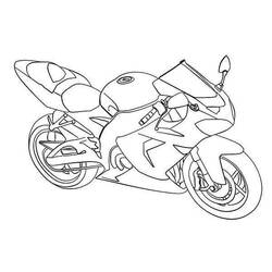 Раскраска: мотоцикл (транспорт) #136434 - Раскраски для печати