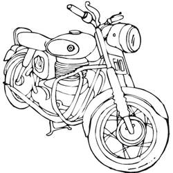 Раскраска: мотоцикл (транспорт) #136435 - Бесплатные раскраски для печати