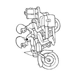 Раскраска: мотоцикл (транспорт) #136436 - Бесплатные раскраски для печати