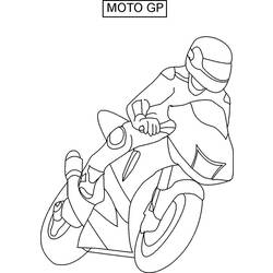 Раскраска: мотоцикл (транспорт) #136439 - Раскраски для печати