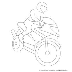 Раскраска: мотоцикл (транспорт) #136443 - Бесплатные раскраски для печати