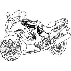 Раскраска: мотоцикл (транспорт) #136451 - Раскраски для печати