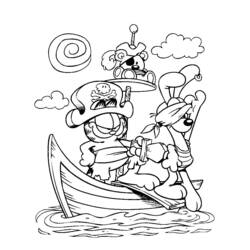 Раскраска: Пиратский корабль (транспорт) #138242 - Бесплатные раскраски для печати