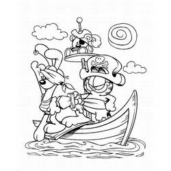 Раскраска: Пиратский корабль (транспорт) #138407 - Раскраски для печати