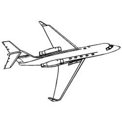 Раскраска: самолет (транспорт) #134782 - Бесплатные раскраски для печати
