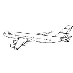 Раскраска: самолет (транспорт) #134842 - Бесплатные раскраски для печати
