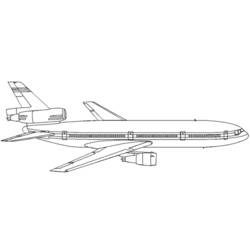 Раскраска: самолет (транспорт) #134844 - Раскраски для печати