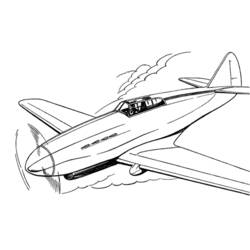 Раскраска: самолет (транспорт) #134857 - Бесплатные раскраски для печати