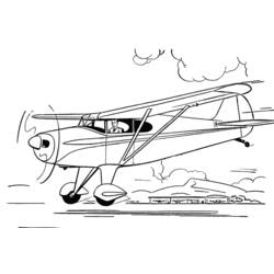 Раскраска: самолет (транспорт) #134870 - Бесплатные раскраски для печати