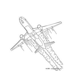 Раскраска: самолет (транспорт) #134877 - Раскраски для печати