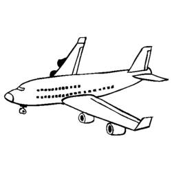Раскраска: самолет (транспорт) #134898 - Раскраски для печати
