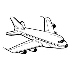 Раскраска: самолет (транспорт) #134907 - Раскраски для печати