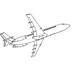 Раскраска: самолет (транспорт) #134934 - Бесплатные раскраски для печати