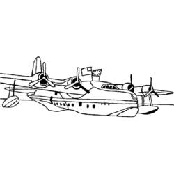 Раскраска: самолет (транспорт) #134935 - Бесплатные раскраски для печати