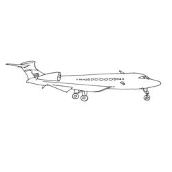 Раскраска: самолет (транспорт) #134958 - Бесплатные раскраски для печати