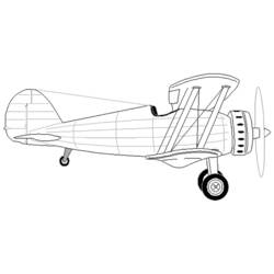 Раскраска: самолет (транспорт) #135008 - Бесплатные раскраски для печати