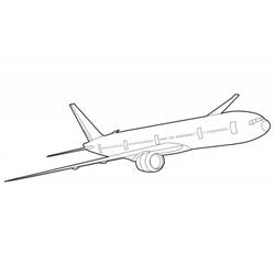 Раскраска: самолет (транспорт) #135009 - Бесплатные раскраски для печати