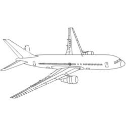 Раскраска: самолет (транспорт) #135015 - Раскраски для печати