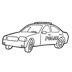 Раскраска: Полицейская машина (транспорт) #142942 - Раскраски для печати