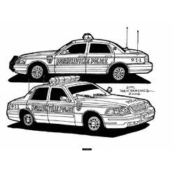 Раскраска: Полицейская машина (транспорт) #142951 - Раскраски для печати