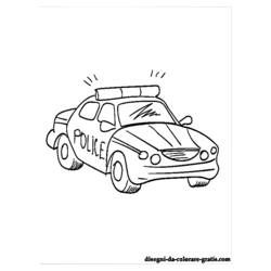 Раскраска: Полицейская машина (транспорт) #142976 - Раскраски для печати