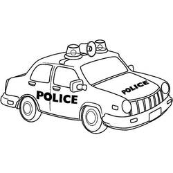 Раскраска: Полицейская машина (транспорт) #143035 - Раскраски для печати