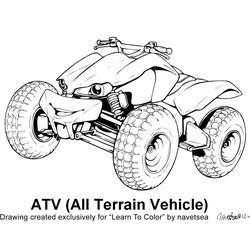 Раскраска: ATV / ATV (транспорт) #143244 - Раскраски для печати