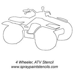 Раскраска: ATV / ATV (транспорт) #143477 - Раскраски для печати