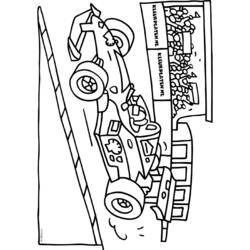 Раскраска: Гоночная машина (транспорт) #139056 - Бесплатные раскраски для печати