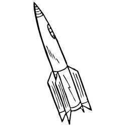 Раскраска: ракета (транспорт) #140050 - Бесплатные раскраски для печати